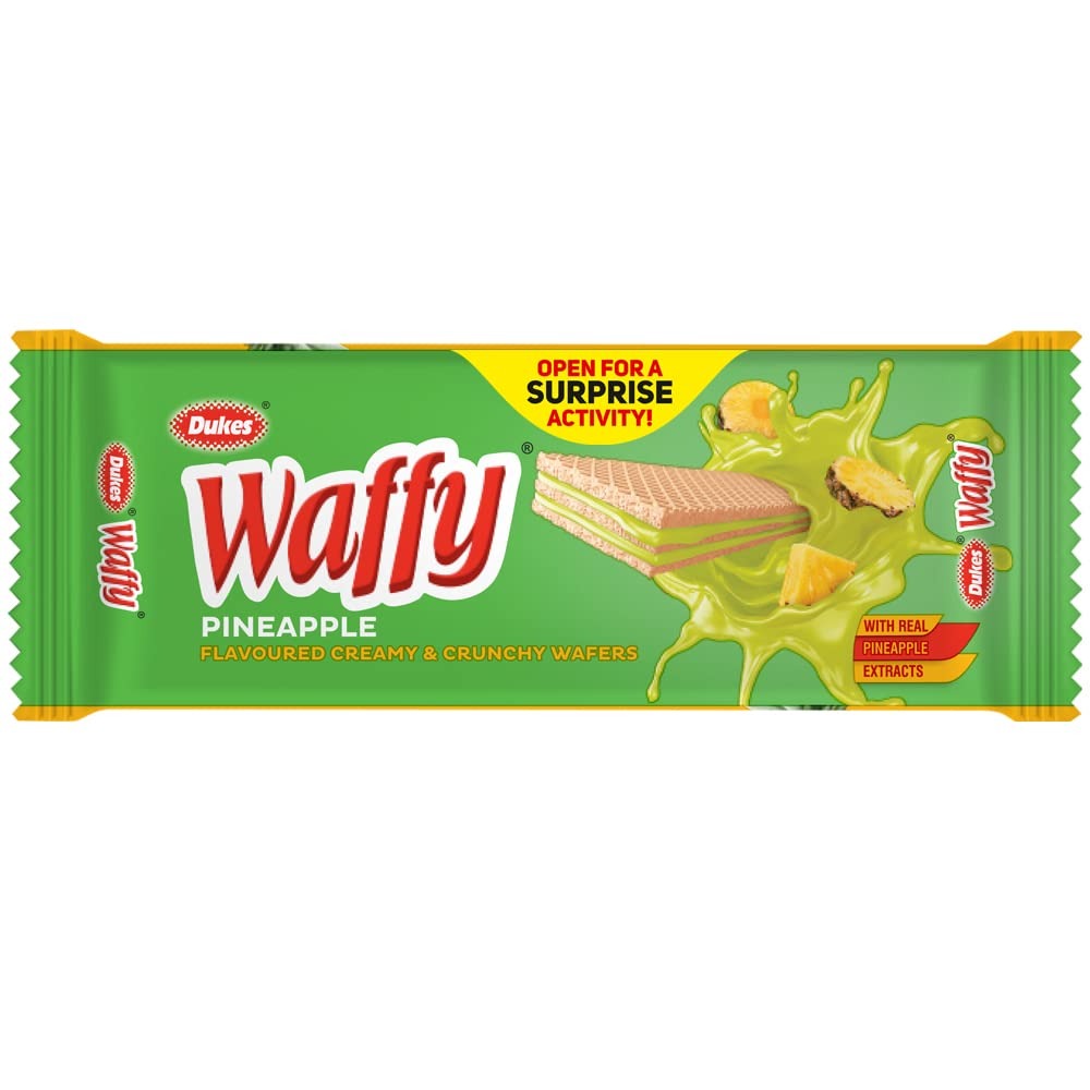 Dukes Waffy - Strawberry flavoured creamy & crunchy Wafers (60g)