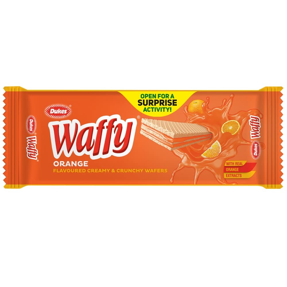 Dukes Waffy - Strawberry flavoured creamy & crunchy Wafers (60g)