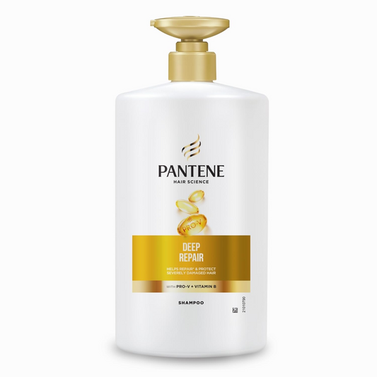 Pantene Hair Science Deep Repair Shampoo 1Ltr with Pro-Vitamins & Vitamin B to repair & protect severely damaged hair,for all hair types