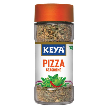 Keya Pizza Seasoning , All Natural & Healthy Spice Blend for Pizza, Pasta | Glass Bottle | Premium Herbs and Spices 45gm