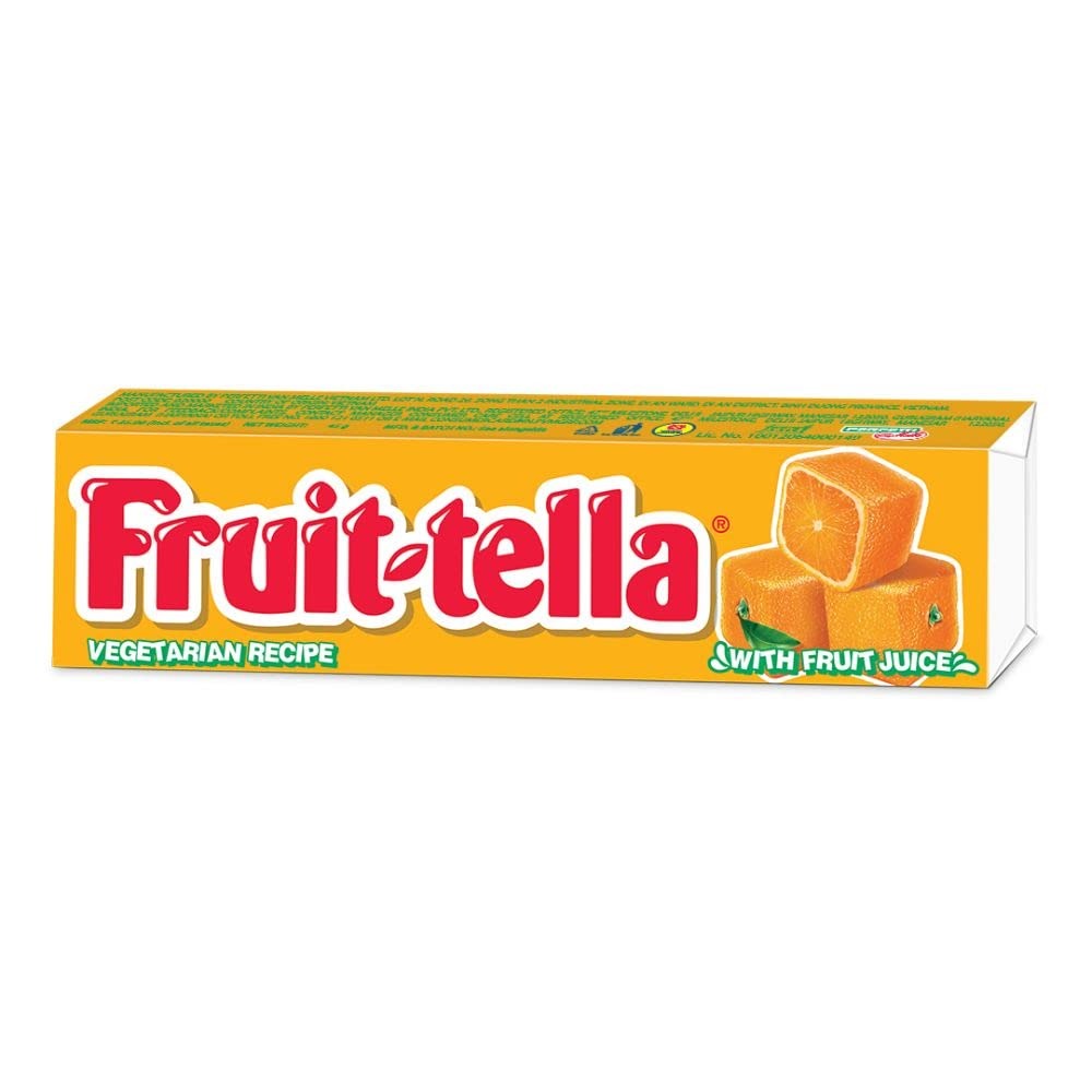 Fruittella, Orange Flavour, Chewy Toffee Stick, 45 g