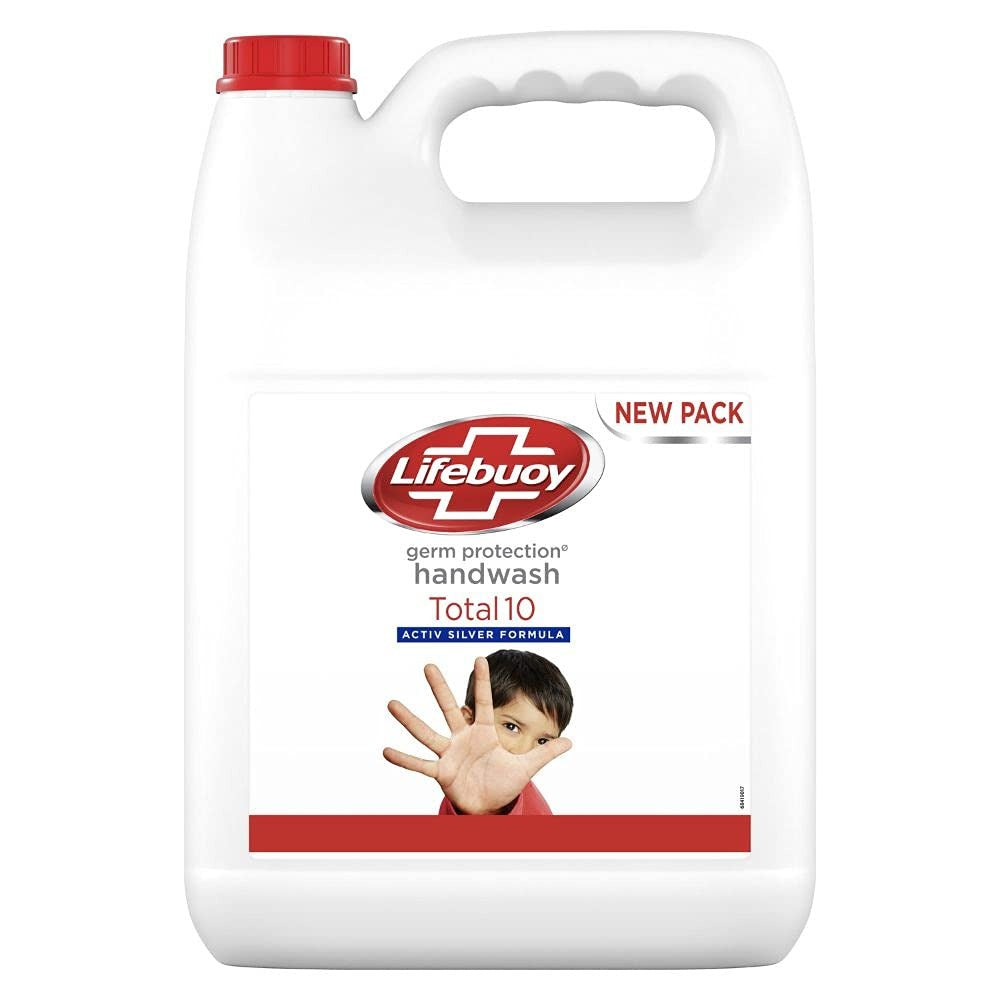 Lifebuoy Germ Protection Total PRO Plus Liquid Handwash Refill Canister, 5L | Kills 99.9% Germs | Liquid Handwash Fights Bacteria & Viruses