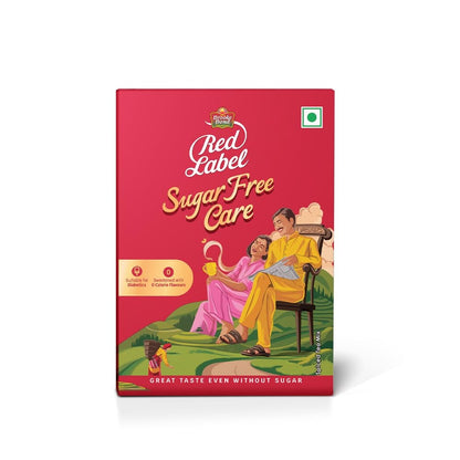 Red Label Sugar Free Care| Great Taste of Tea even without Sugar| Suitable for Diabetics |Sweetened with 0 calorie flavours | 250g