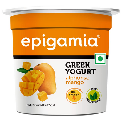 Epigamia Alphonso Mango Greek Yogurt, 85 g