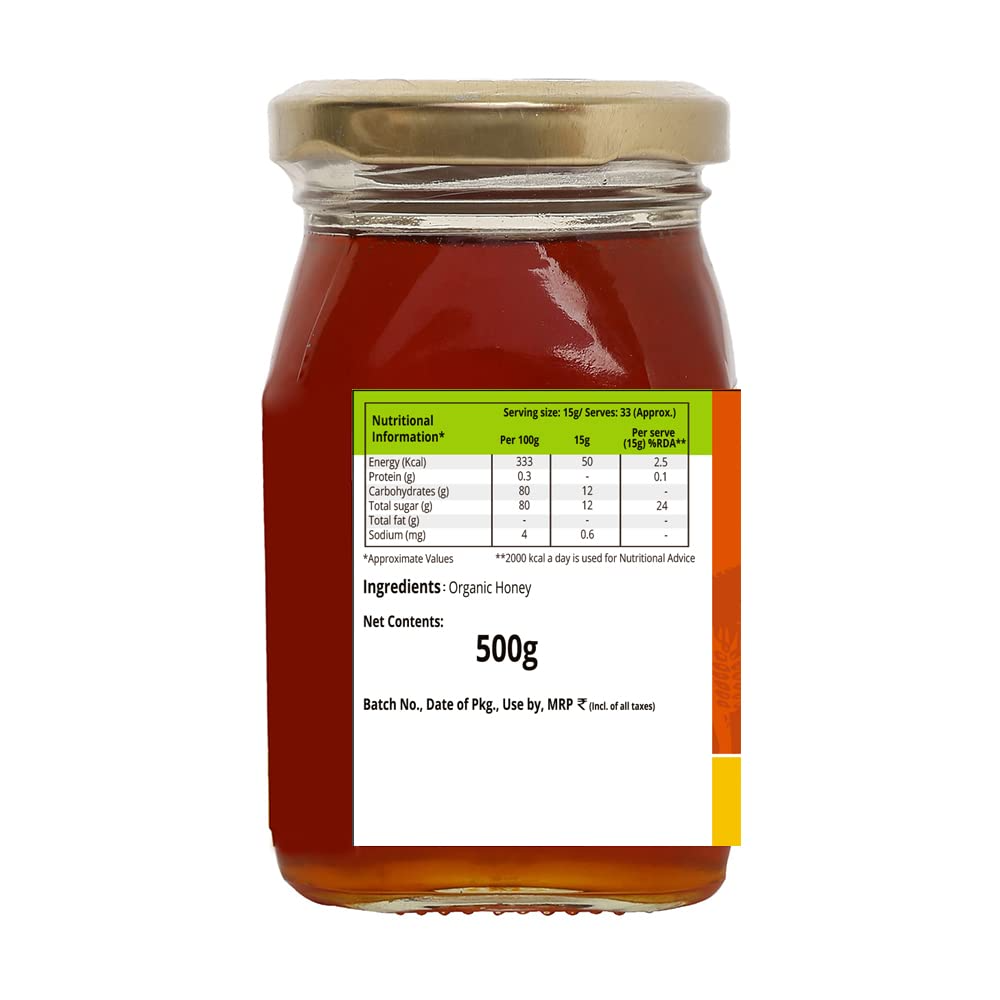 Pro Nature 100% Organic Honey, 500g