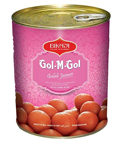 Bikaji Gulab Jamun (GOL-M-GOL) 1.25kg, Tin