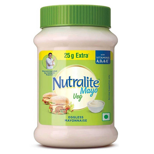 Nutralite Veg Mayo 300g (275g with 25g Extra)| Eggless Mayonnaise | Creamy & Cheesy Veg Mayonnaise|