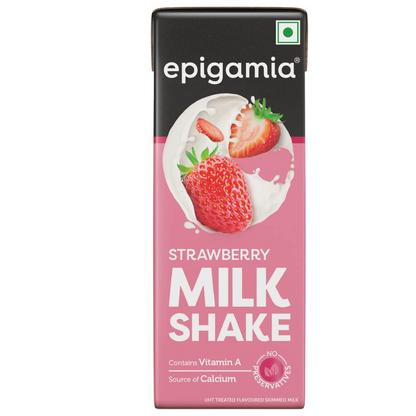 Epigamia Strawberry Milkshake, 180 ml