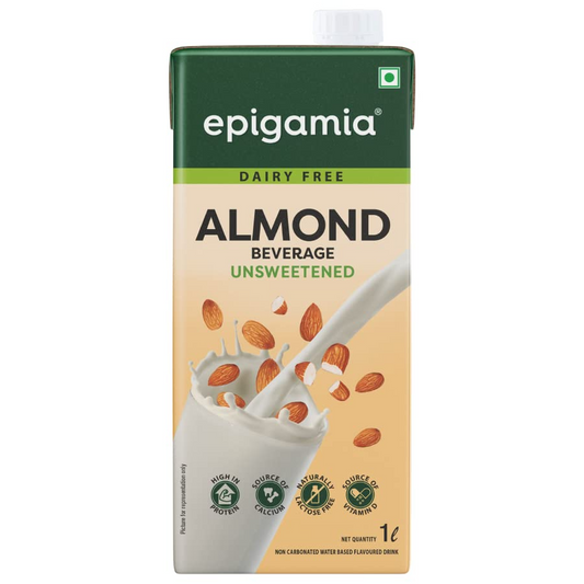 Epigamia Almond Drink- Unsweetened, 1 Litre| Dairy Free