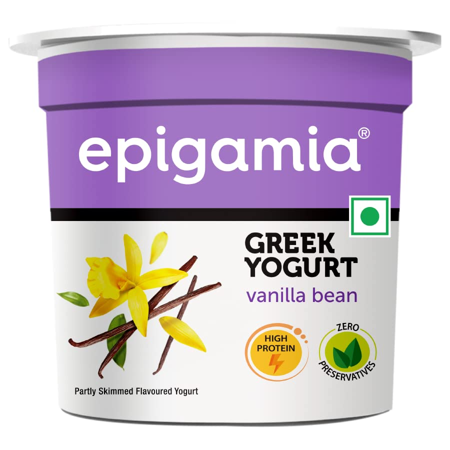 Epigamia Vanilla Bean Greek Yogurt, 85 g