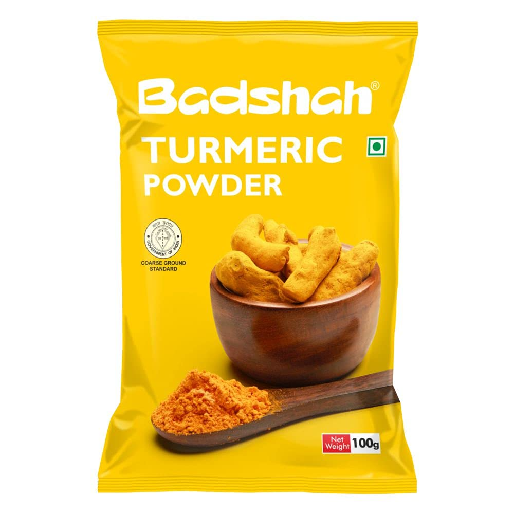 Badshah Turmeric Powder - 100g | Unique Blend of Spices for Earthy Aroma & Rich Taste | Spice for Regional & Traditional Recipes