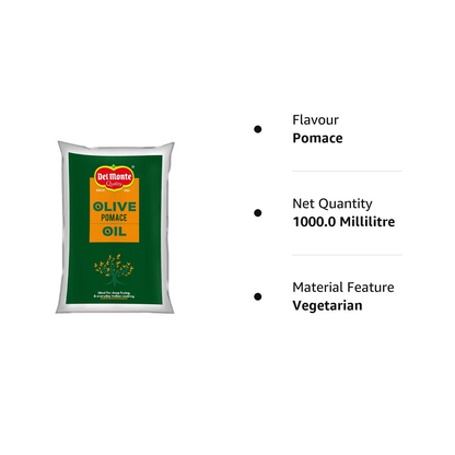 Del Monte Pomace Olive Oil, 1L Pouch