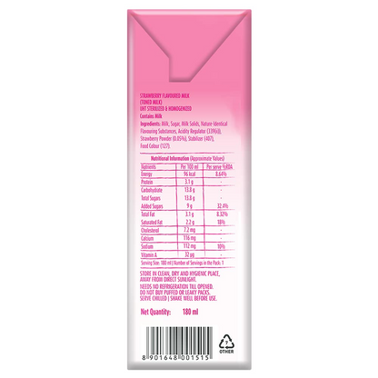 Mother Dairy Strawberry Milkshake, 180ml