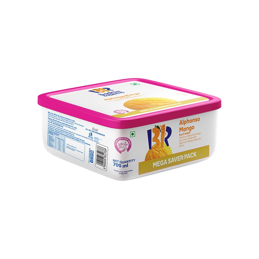 Baskin Robbins Alphonso Mango Mega Saver Pack, 700 ml