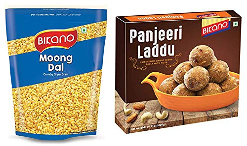 Bikano Moongdal Salted, 1kg and Panjeeri Laddu Special, 400g