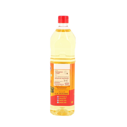 Borges Refined High Oleic Sunflower Oil, 100% Natural and Pure Sunflower Cooking Oil - 1L