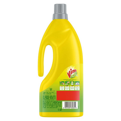 VIM Fresh Lemon Fragrance Dishwash Liquid Gel 1.8 L, Leaves No Residue, Grease Cleaner For All Utensils - Liquid Kitchen Soap