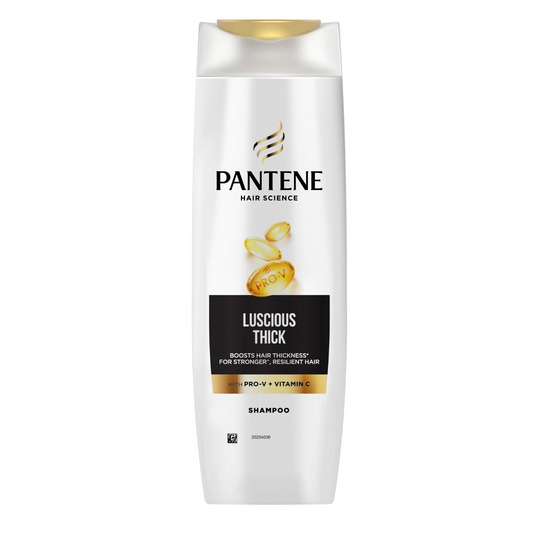 Pantene Hair Science Luscious Thick Shampoo 180ml with Pro-Vitamins & Vitamin C to boost hair thickness for stronger & resilient hair