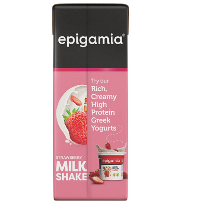 Epigamia Strawberry Milkshake, 180 ml