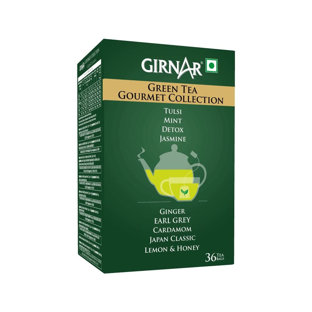 Girnar Green Tea Gourmet Collection (36 Tea Bags)