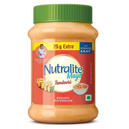 Nutralite Tandoori Mayo 300g (275g with 25g Extra)|Eggless Mayonnaise | Creamy & Cheesy Veg Mayonnaise|