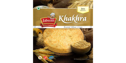 Jabsons Khakhra Jeera Vacc 180gm|Ready to Eat Roasted Snack|Tea Time|Indian Snacks