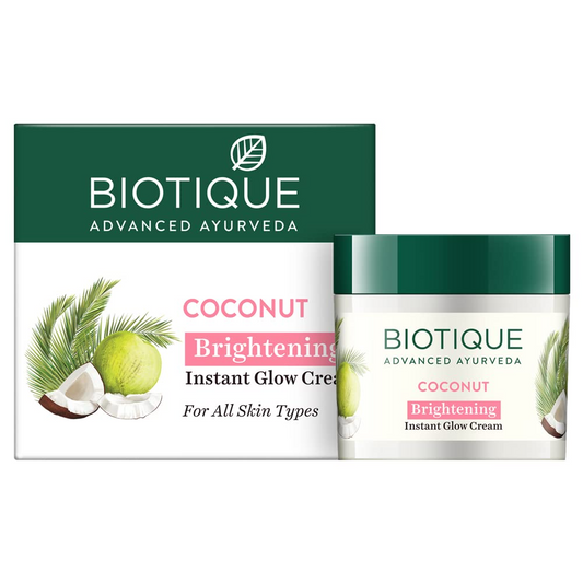 biotique coconut brightening instant glow 50 g