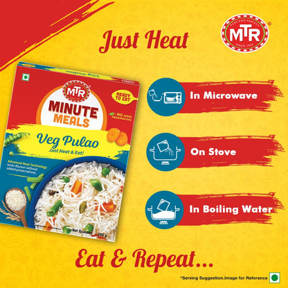 MTR READY TO EAT VEGETABLE PULAO 250 G