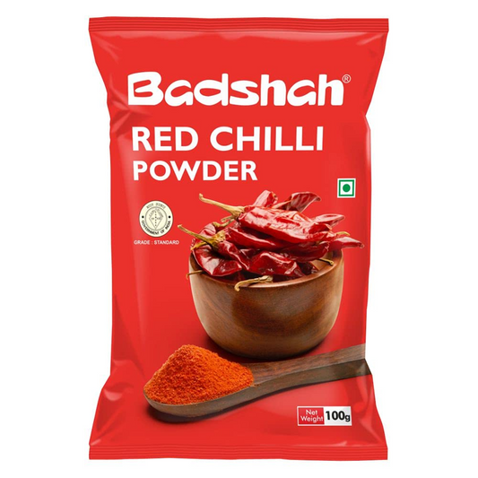 Badshah Red Chilli Powder - 100g | Unique Blend of Spices for Earthy Aroma & Rich Taste | Spice for Regional & Traditional Recipes