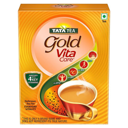 Tata Tea Gold VitaCare | Tea with Power of 4 Vitamins | Vitamin D | Vitamin B6 | Vitamin B9 | Vitamin B12 | Loose Leaf Black Tea | 250g