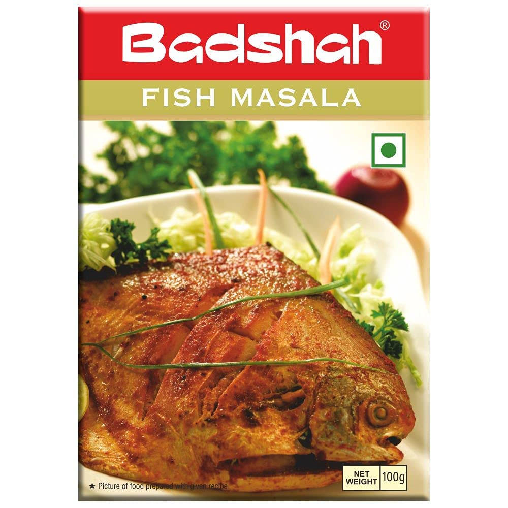 Badshah Fish/Machali Masala Powder 100g - pack of 2 Blended Spice Mix / for Healthy Delicious & Flavourful Cooking