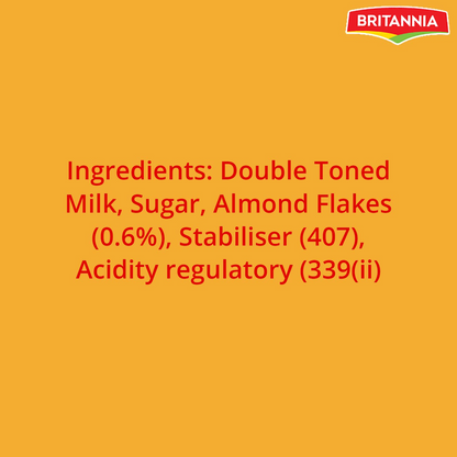 Britannia Winkin Cow Badam Flavoured Milk, 180 ml Pet Bottle