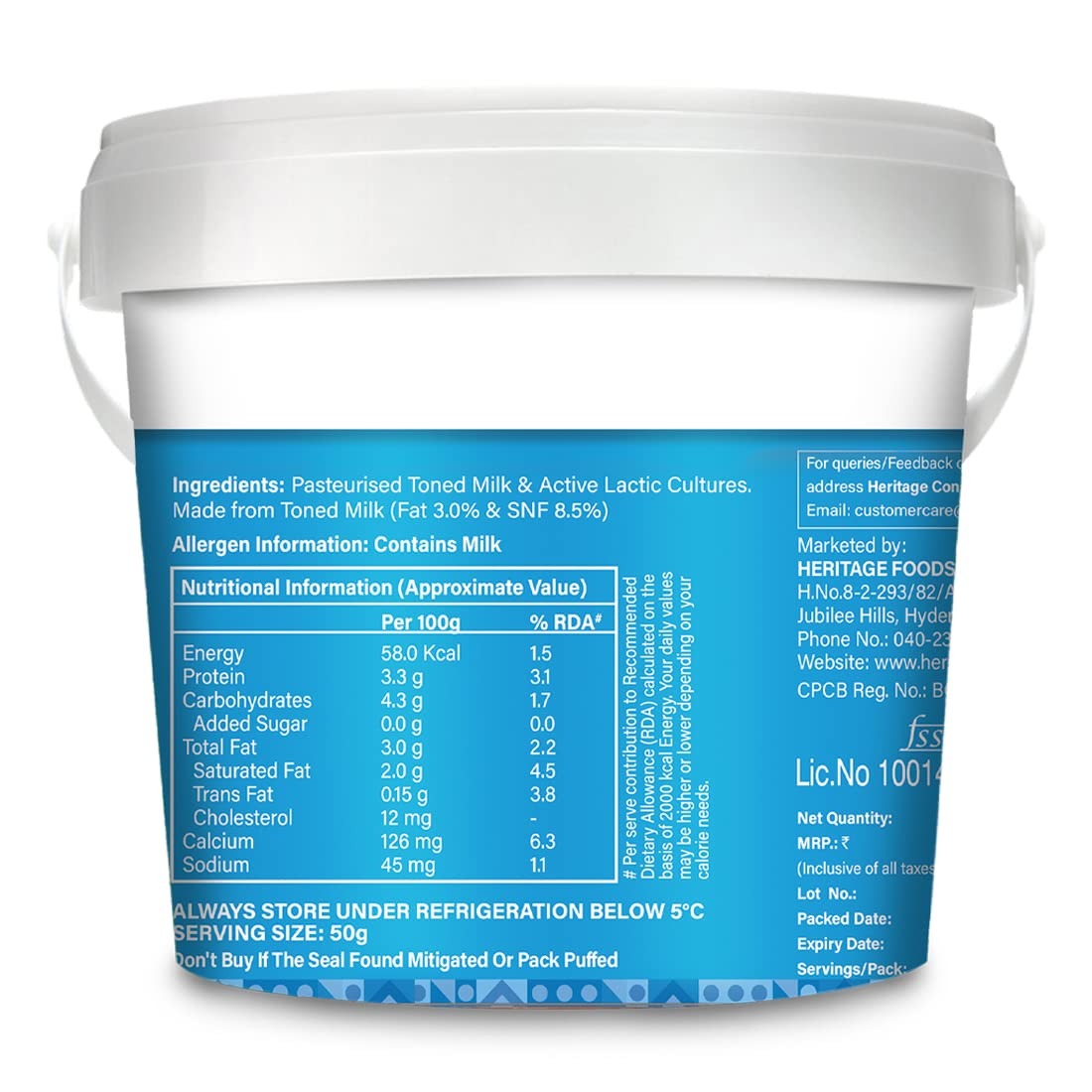 Heritage Total Curd, 1Kg