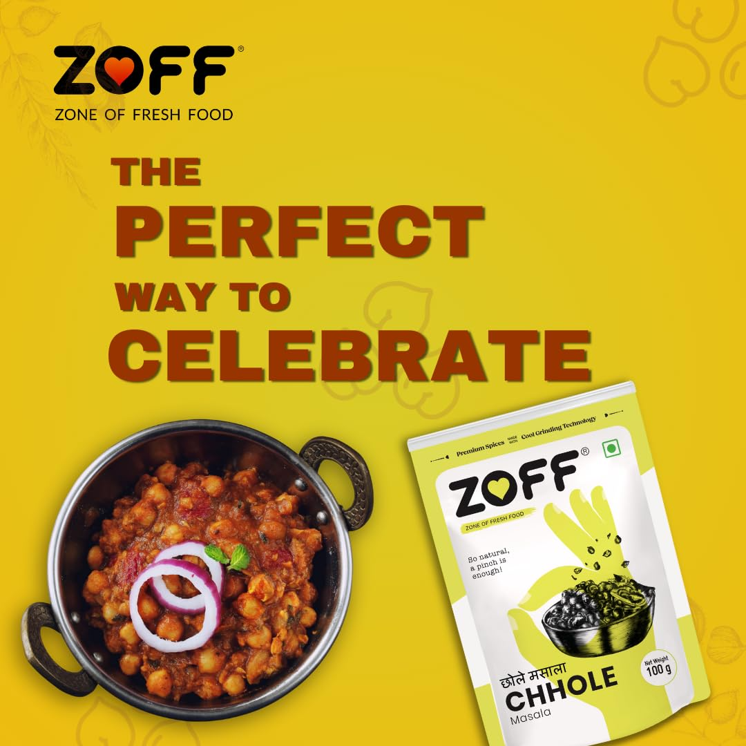 Zoff Masala Combos Chaat, Chole & Garam Masala | Pack of 3 | Exotic Spices Blend| Pure, Natural & Fresh Masala For Cooking | Each 100 gm |  300gm