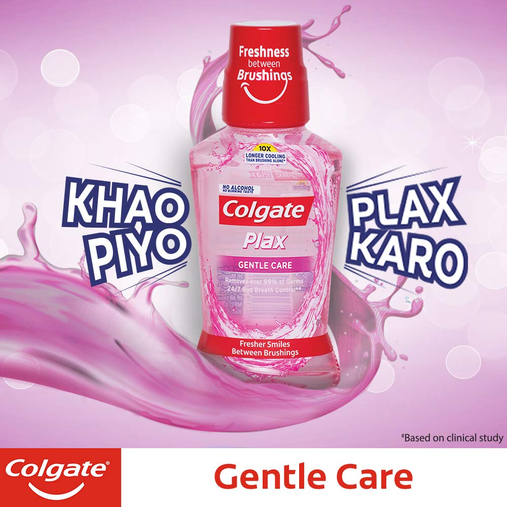 Colgate Plax Mouthwash, Liquid - 250Ml (Gentle Care)