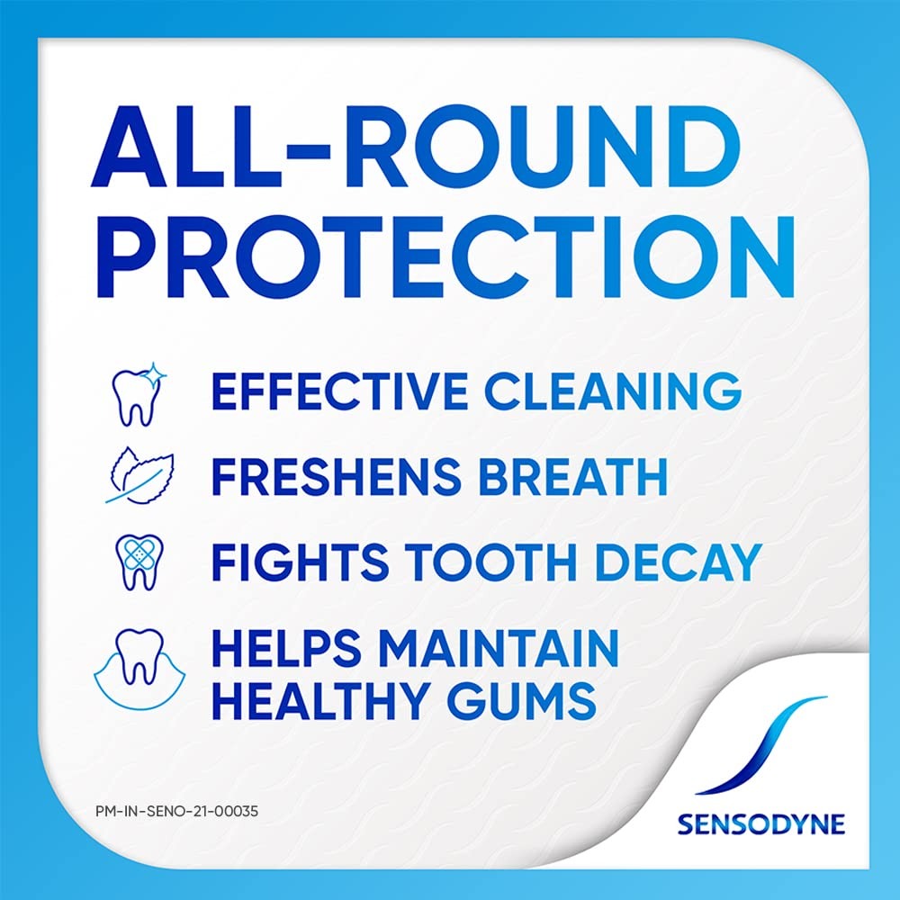 Sensodyne Deep Clean 70g Toothpaste, Sensitive tooth paste for advanced cleaning and lasting freshness