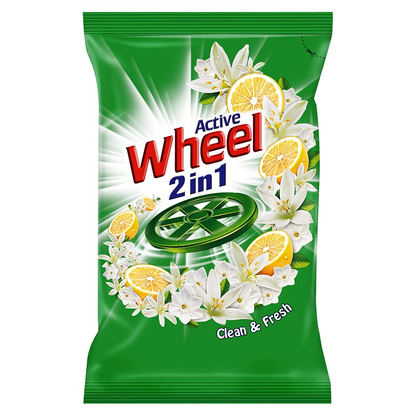 Active Wheell 2 in 1 Green Powder Lemon and Jasmin - 1 kg