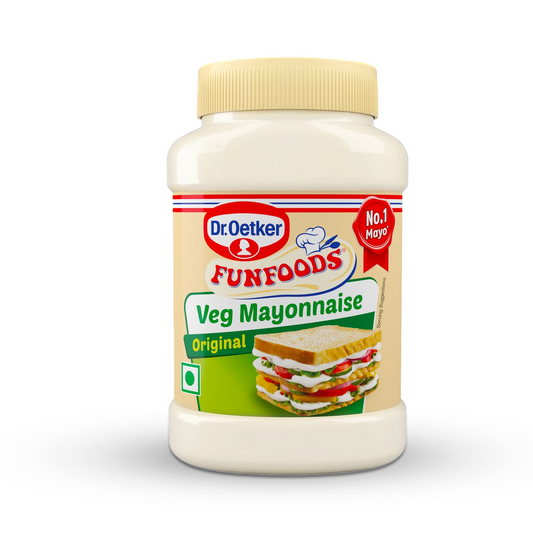 Dr. Oetker FunFoods Veg Mayonnaise Original, 250 grams, Creamy Mayo