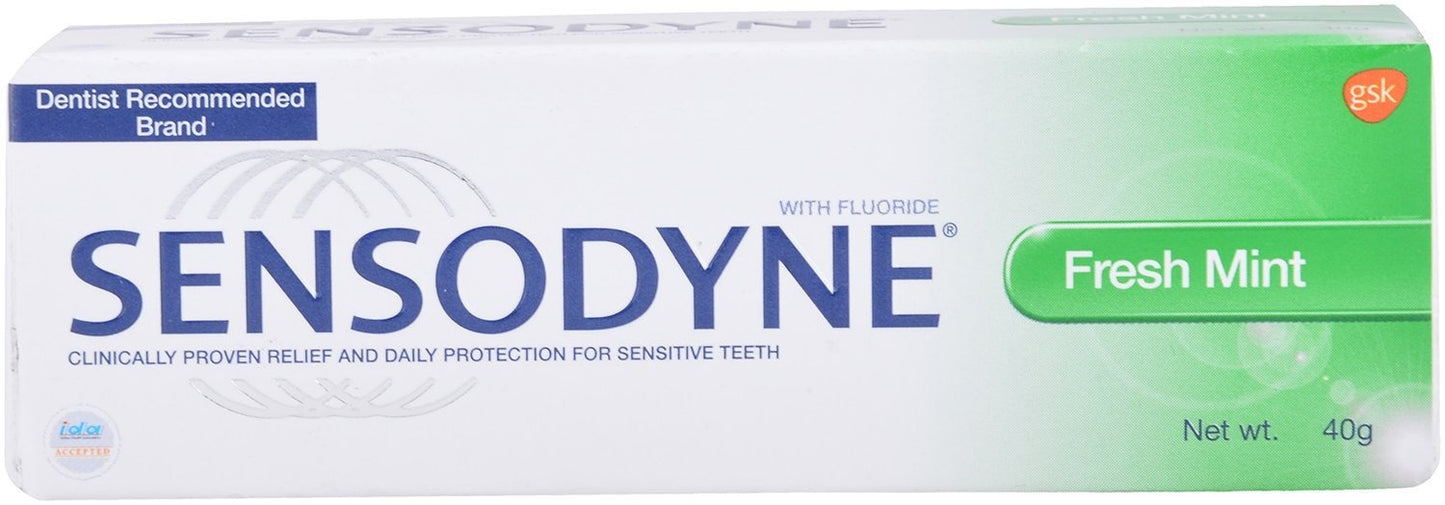 Sensodyne Fresh Mint Sensitivity Relief Toothpaste Combo Pack For Daily Protection (150 g x 3)