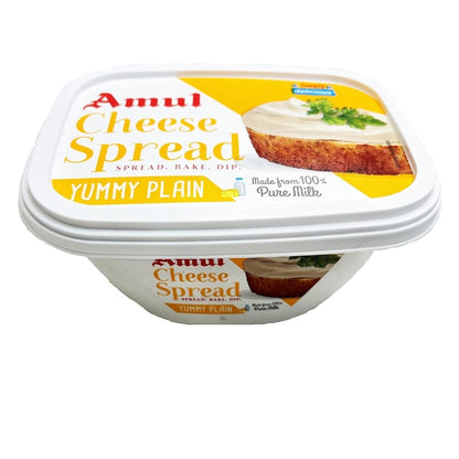 Amul cheese spread, 200g Yummy Plain