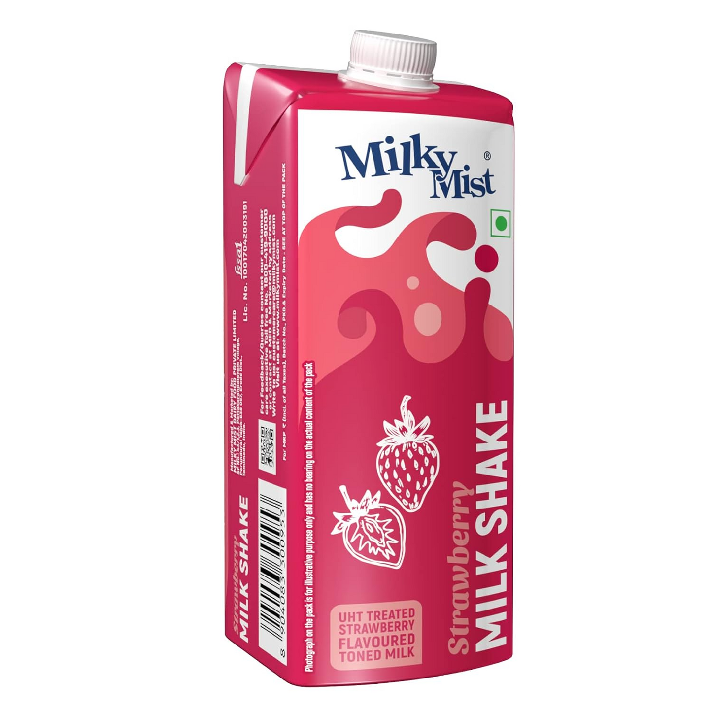 Milky Mist Milk Shake Strawberry Tetra Pack, 220 ml