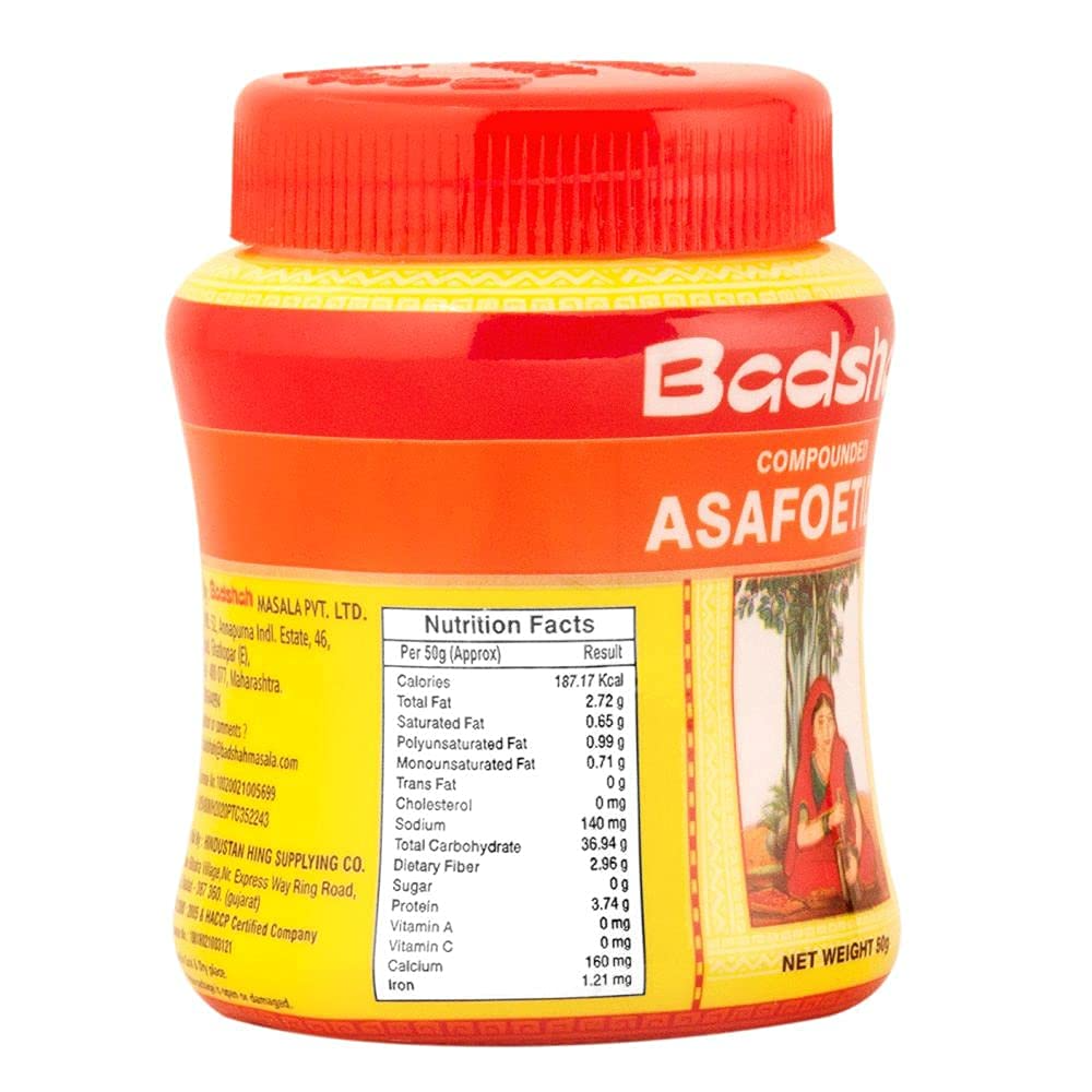 Badshah Compounded Pure and Strong Hing (Asafoetida) | 50 Gram