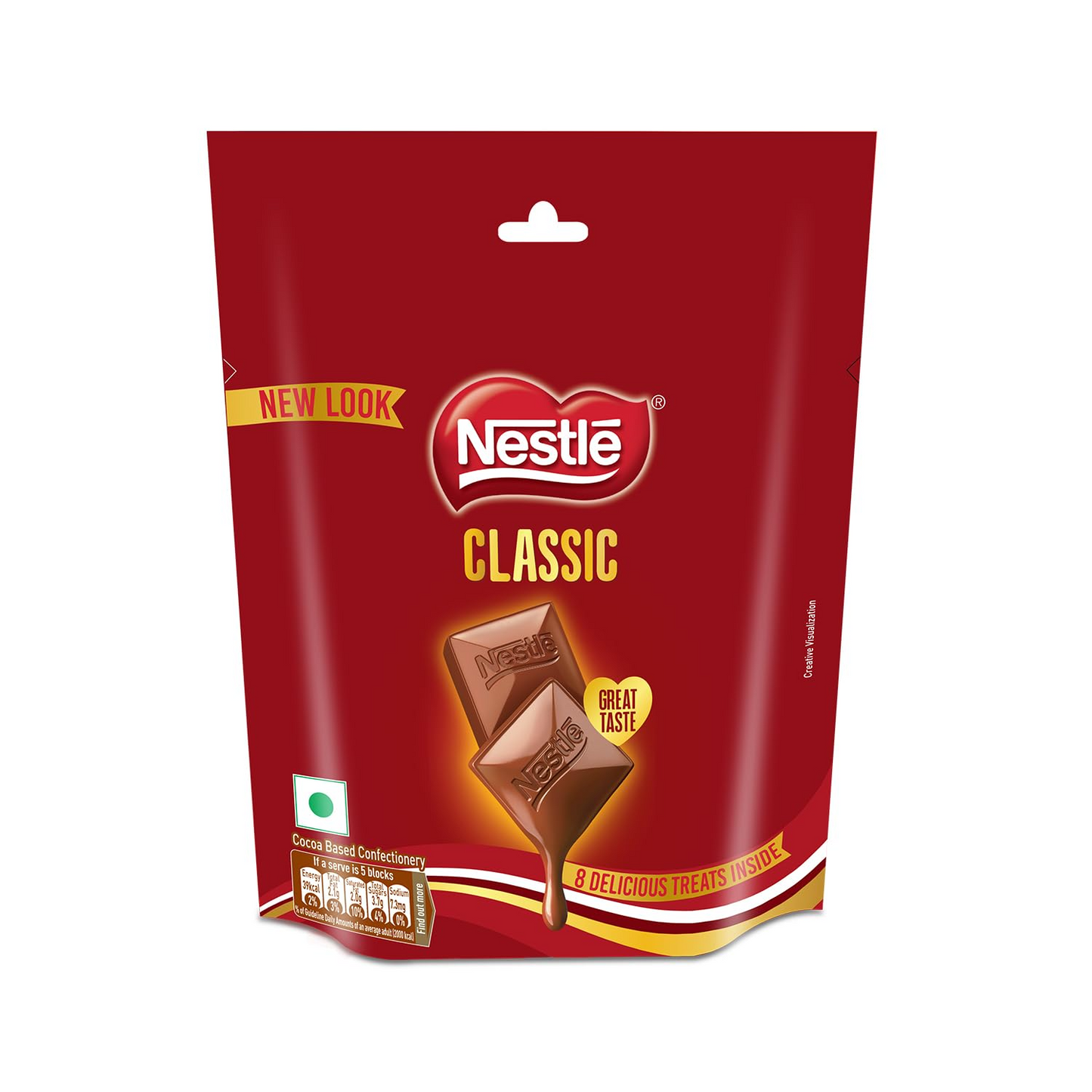 Nestlé Classic Tablet, Rich & Creamy Milk Treat,8 units x 15g, 120g