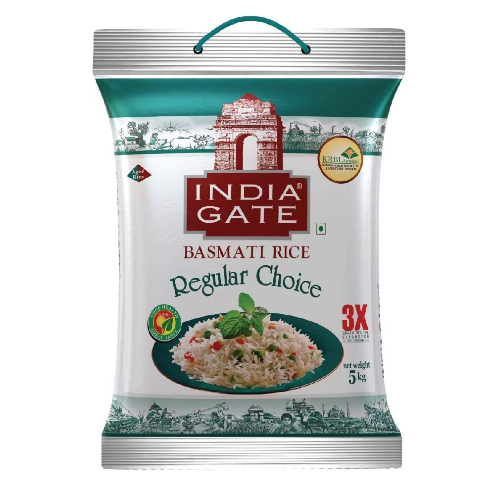 India Gate Basmati Rice Regular Choice, 5kg