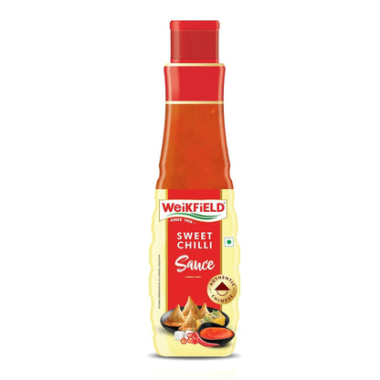 Weikfield Sweet Chilli Sauce | Makes for a Delicious Sauce or Dip | Authentic Taste | 100% Vegetarian | 400g Bottle