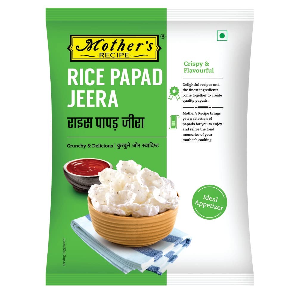 Mothers Recipe Rice Papad Jeera Pouch, 75 g