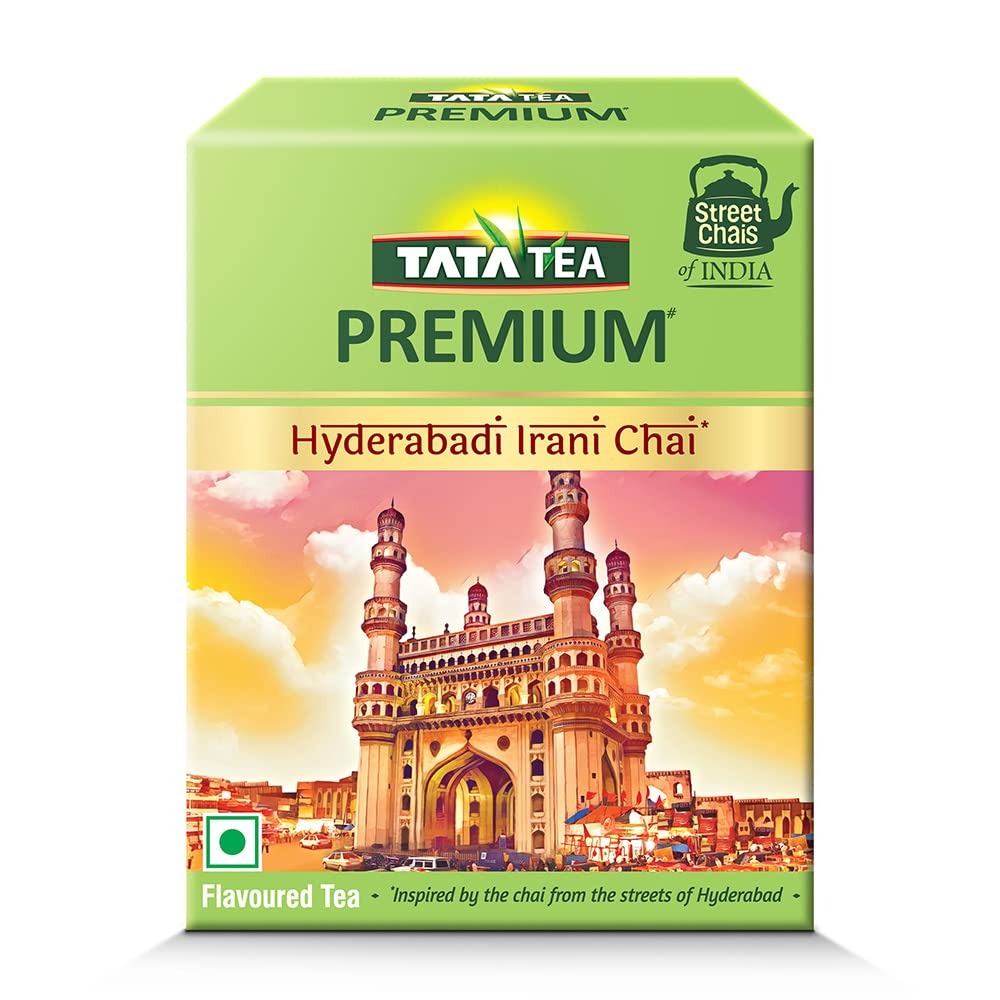 Tata Tea Premium | Street Chai Of India | Hyderabadi Irani Chai | Tasting Notes Of Cardamom & Condensed Milk |250 Grams