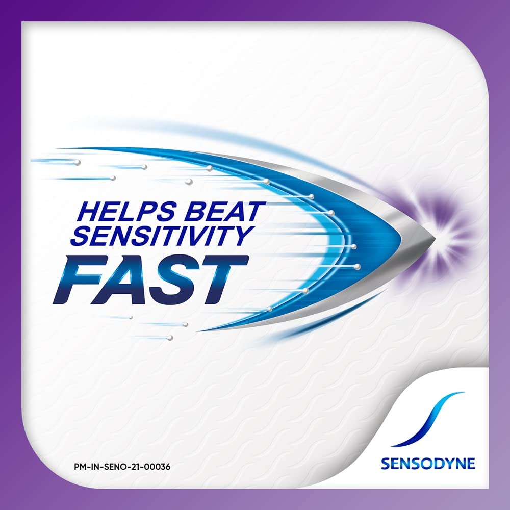 Sensodyne Toothpaste Rapid Relief, Sensitive tooth paste to help beat sensitivity fast, 80 gm