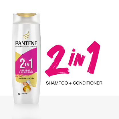 Pantene 2 in 1 Anti Hair Fall Shampoo + Conditioner, 180 ml