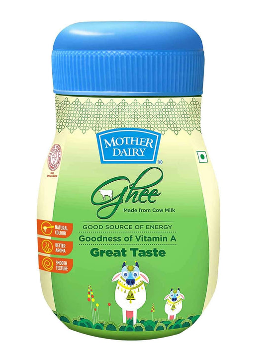 Mother Dairy Great Taste Cow Milk Ghee Jar 500ml